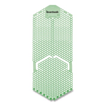 Boardwalk TSU-P-006I006I-02-AAS80 5.22 oz. Vertical Urinal Screen - Cucumber Melon Scent Green (6/Carton)