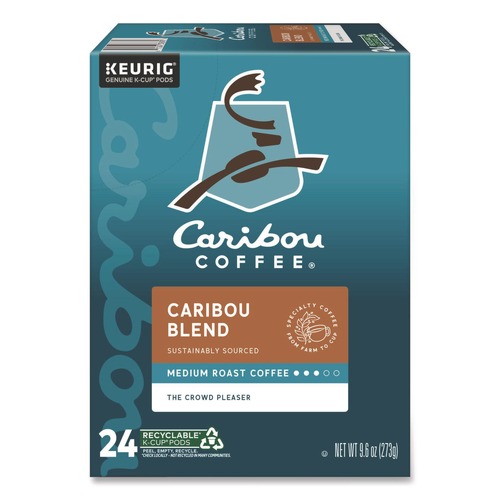 Coffee - Caffeinated | Caribou Coffee 5000330135 Coffee K-Cups - Caribou Blend (24/Box) image number 0