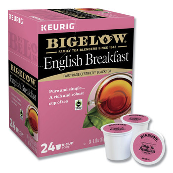 COFFEE | Bigelow 5000363676 Tea K-Cups Pack - English Breakfast (24/Box)