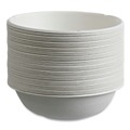 Bowls | Eco-Products EP-BL16CNFA Vanguard 16 oz. Renewable and Compostable Sugarcane Bowls - White (800/Carton) image number 2