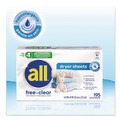Fabric Softener & Starch | Dial 72613 47362 Free Clear Dryer Sheets - Fragrance Free (6/Carton) image number 2