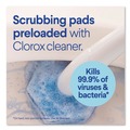 Toilet Brushes | Clorox CLO31620 ToiletWand Toilet Cleaning Scrubbing Pads Refills - Blue/White (6/Carton) image number 4