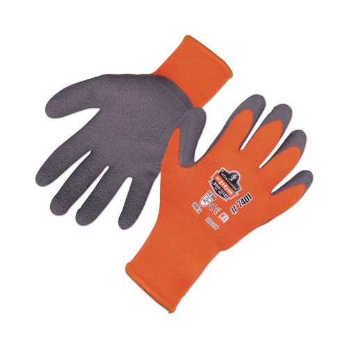 Work & Welding Gloves | Ergodyne 17623 ProFlex 7401 Coated Lightweight Winter Gloves - Medium Orange (1-Pair) image number 0