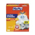 Drawstring & Kitchen Bags | Hefty E88354 Ultra Strong Citrus Twist 13 Gallon 23.75 in. x 24.88 in. Extra Heavy-Duty Scented Drawstring Tall Kitchen Bags - White (80/Box) image number 1
