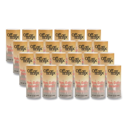 Creamers | Office Snax 0020CT 12 oz. Reclosable Canister Of Powder Non-Dairy Creamer (24/Carton) image number 0