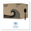 Disposable Spoons | Boardwalk BWKTEAHWPPBLA Heavyweight Polypropylene Teapoons - Black (1000/Carton) image number 3