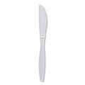 Disposable Knives | Boardwalk BWKKNIFEHWPPWH Heavyweight Polypropylene Cutlery Knife - White (1000/Carton) image number 1