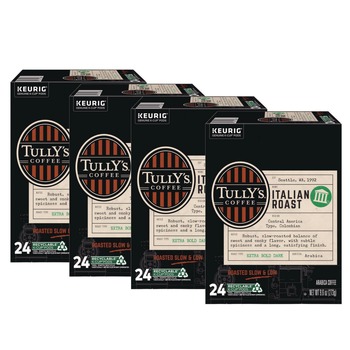 COFFEE | Tully's Coffee 5000330029 Coffee K-Cups - Italian Roast (96/Carton)