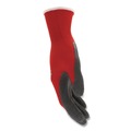 Work & Welding Gloves | MCR Safety N9680M Ninja Flex Latex Coated Palm Gloves N9680 Medium Red/Gray Dozen image number 2