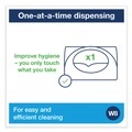 Towel Dispensers | Tork 655300 8.42 in. x 4.22 in. x 5.74 in. Small Bracket Wiper Dispenser - White image number 3