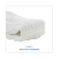 Mop Heads | Boardwalk BWK220RCT 20 oz. Rayon Premium Cut-End Wet Mop Heads - White (12/Carton) image number 7