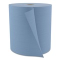 Perforated Roll & Hand Towels | Cascades PRO W802 12 in. x 13 in. Tuff-Job Spunlace Towels Jumbo Roll - Blue (1 Roll/Carton) image number 2