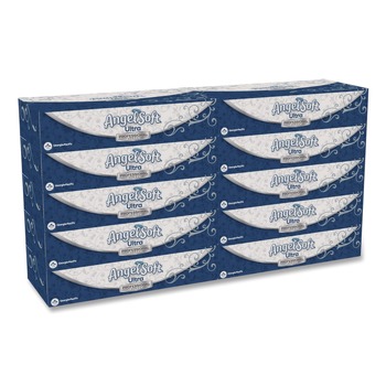 Angel Soft 4836014 Ultra 2-Ply Facial Tissue - White (10 Boxes/Carton)