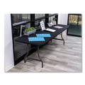 Table Covers & Skirts | Iceberg 16631 iGear 30 in. x 96 in. Polyester Fabric Table Top Cap Cover - Black image number 6