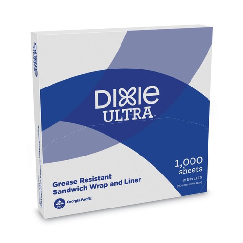 Paper Wraps | Dixie GRC1212 12 x 12 Dry Wax Paper All-Purpose Food Wrap - White (1000/Carton) image number 0