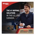 Perforated Roll & Hand Towels | WypAll 41029 Power Clean X80 12.5 in. x 12 in. Heavy-Duty Cloths - Red (50/Box, 4 Boxes/Carton) image number 3