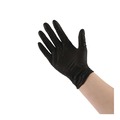Food Service Disposable & Single Use Gloves | Boardwalk BWK396XLBX 4.4 mil Disposable Powder-Free General Purpose Nitrile Gloves - X-Large, Black (100/Box) image number 8