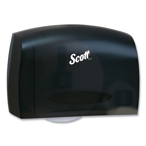 Toilet Tissue Dispensers | Scott 09602 Essential Coreless Jumbo Roll 14.25 in. x 6 in. x 9.75 in. Tissue Dispenser for Business - Black image number 0