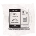 Plates | SOLO OFMP9-PLANET 9 in. Diameter ProPlanet Seal Compostable Paper Dinnerware Plate - White (250/Carton) image number 4