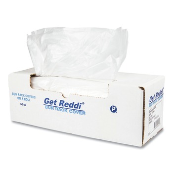 SMALLWARES | Inteplast Group BR52X80 52 in. x 80 in. 15 Micron Bun Rack and Pan Cover - Clear (50/Carton)