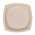 Plates | Dart 10PSC1PF 10 in. x 10 in. ProPlanet Seal Compostable Molded Fiber Dinnerware Plate - Tan (125/Pack) image number 0