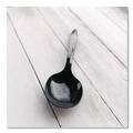 Disposable Spoons | Boardwalk BWKSOUPBLHVY Heavyweight Polypropylene Soup Spoon Cutlery - Black (1000/Carton) image number 5