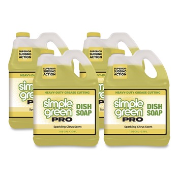 DISHWASHING DETERGENTS | Simple Green 4110100401128 1 Gallon Pro Dish Soap - Sparkling Citrus Scent (4/Carton)