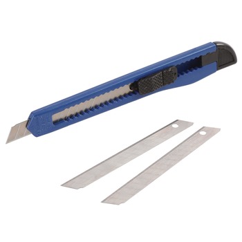  | Great Neck SBK3 9 mm Blade 5 in. Plastic Handle Snap-Off Utility Knife - Blue