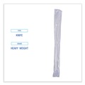 Disposable Knives | Boardwalk BWKKNIHWPPWIW Heavyweight Wrapped Polypropylene Knife - White (1000/Carton) image number 6