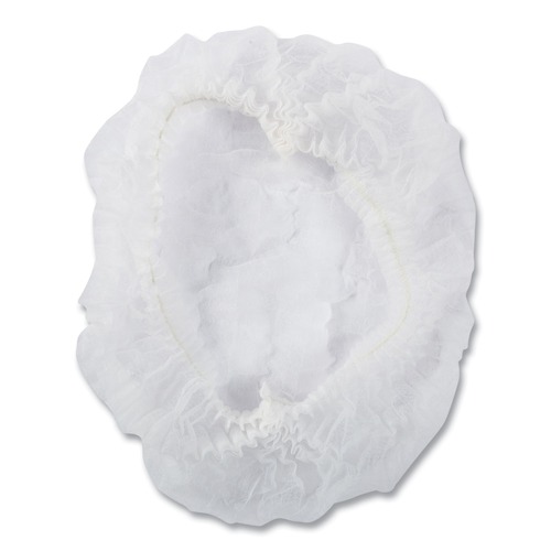 Hairnets & Hair Restraints | AmerCareRoyal RP110NWP 21 in. Pleated Polypropylene Latex-Free Operating Room Cap - White (1000/Carton) image number 0