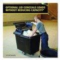 Carts & Trucks | Rubbermaid Commercial FG461600BLA 119.7 gal. 500 lbs. Capacity Plastic/Metal Cube Truck - Black image number 13