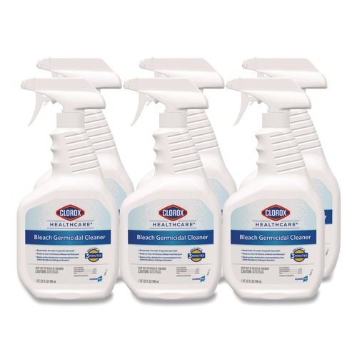 Disinfecting & Cleaning Solutions | Clorox Healthcare 68970 32 oz. Bleach Germicidal Cleaner (6/Carton) image number 0
