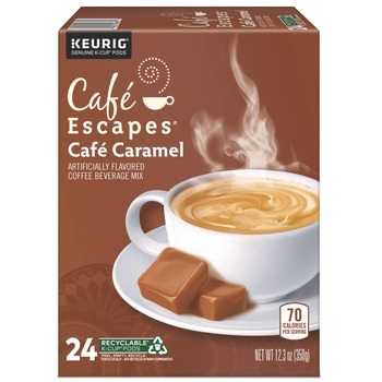  | Cafe Escapes 5000330126 K-Cups - Cafe Caramel (24/Box)