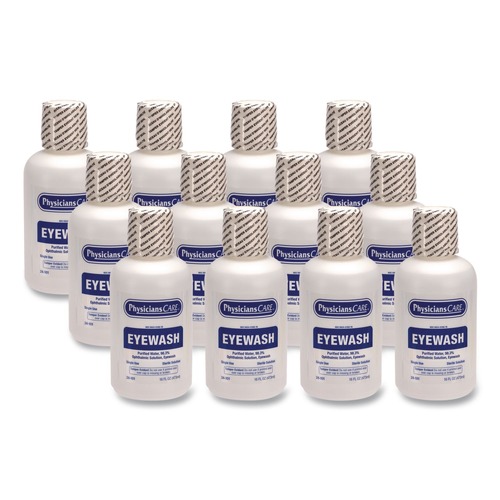 Eye Care & Protection | PhysiciansCare by First Aid Only 90546 16 oz Bottle Eye Wash (12/Carton) image number 0