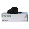 Food Service Disposable & Single Use Gloves | Boardwalk 396LBXA 4.4 mil Disposable General-Purpose Powder-Free Nitrile Gloves - Large, Black (100/Box) image number 3