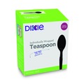 Disposable Spoons | Dixie TM5W540 Grab&rsquo;N Go Wrapped Cutlery Teaspoons - Black (90/Box, 6 Box/Carton) image number 1