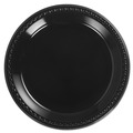 Plates | Chinet 81410 10.25 in. Heavyweight  Plastic Plates - Black (4 Packs/Carton) image number 0