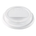 Cup Lids | Dart TL1224TG Solo Traveler Sip Through Lids for ThermoGuard 12 oz to 24 oz Hot Cups - White (1200/Carton) image number 1