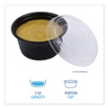 Cups | Boardwalk BWKPRTN2BL 2 oz. Polypropylene Souffle/Portion Cups - Black (2500/Carton) image number 6