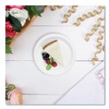 Plates | SOLO MP6B-2054 Bare Eco-Forward 6 in. Diameter ProPlanet Seal Clay-Coated Paper Plate - White/Brown/Green (1000/Carton) image number 2