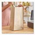 Grocery Bags | Ross & Wallace Paper Products 130316SP 7.75 in. x 4.75 in. x 16 in. #16 Heavy-Duty Grocery Paper Bags - Kraft (500/Bundle) image number 3