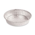 Food Containers & Lids | Boardwalk BWKROUND9 48 oz. 9 in. Diameter x 1.66 in. Round Aluminum To-Go Containers - Silver (500/Carton) image number 0