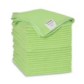 Cleaning Cloths & Wipes | Boardwalk 2164037 16 in. x 16 in. Microfiber Cleaning Cloths - Green (24/Pack) image number 0