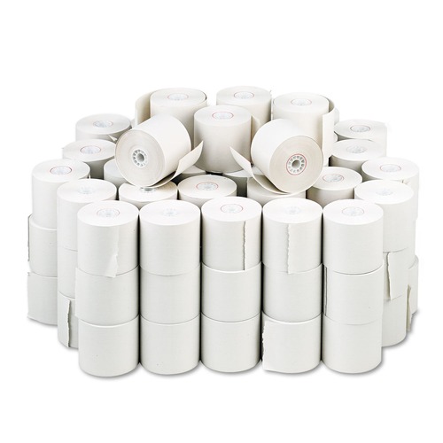 Perforated Roll & Hand Towels | PM Company 8677 2.25 in. x 150 ft. Impact Bond Paper Rolls - White (100/Carton) image number 0