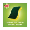 Scouring Pads & Sticks | Scotch-Brite 426 4.5 in. x 2.7 in. 0.6 in. Thick Heavy-Duty Scrub Sponge - Yellow/Green (6/Pack) image number 6