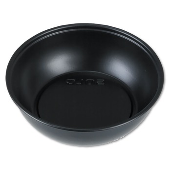 SOUFFLE AND PORTION CUPS | SOLO DSS5-0001 5.5 oz. Polystyrene Portion Cups - Black (2500/Carton)