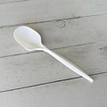 Disposable Spoons | Boardwalk BWKSPOONMWPPIW 5.31 in. Mediumweight Wrapped Polypropylene Plastic Spoon Cutlery - White (1000/Carton) image number 2