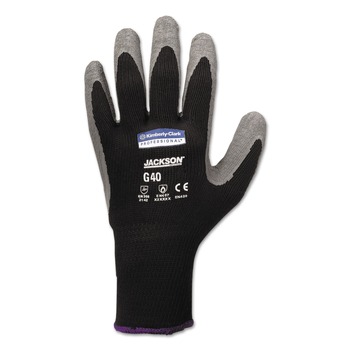 Ansell KCC 97274 270 mm Length G40 Poly/Cotton Latex Coated Gloves - X-Large, Gray/Black (12 Pairs/Pack)