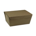 Food Containers & Lids | Pactiv Corp. NOB03KEC EarthChoice OneBox 6.5 x 4.5 x 3.25 66 oz Paper Box - Kraft (160/Carton) image number 0