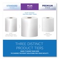 Perforated Roll & Hand Towels | Scott 01005 8 in. x 1000 ft. 1.5 in. Core 1-Ply Essential High Capacity Hard Roll Towels - White (6 Rolls/Carton) image number 3